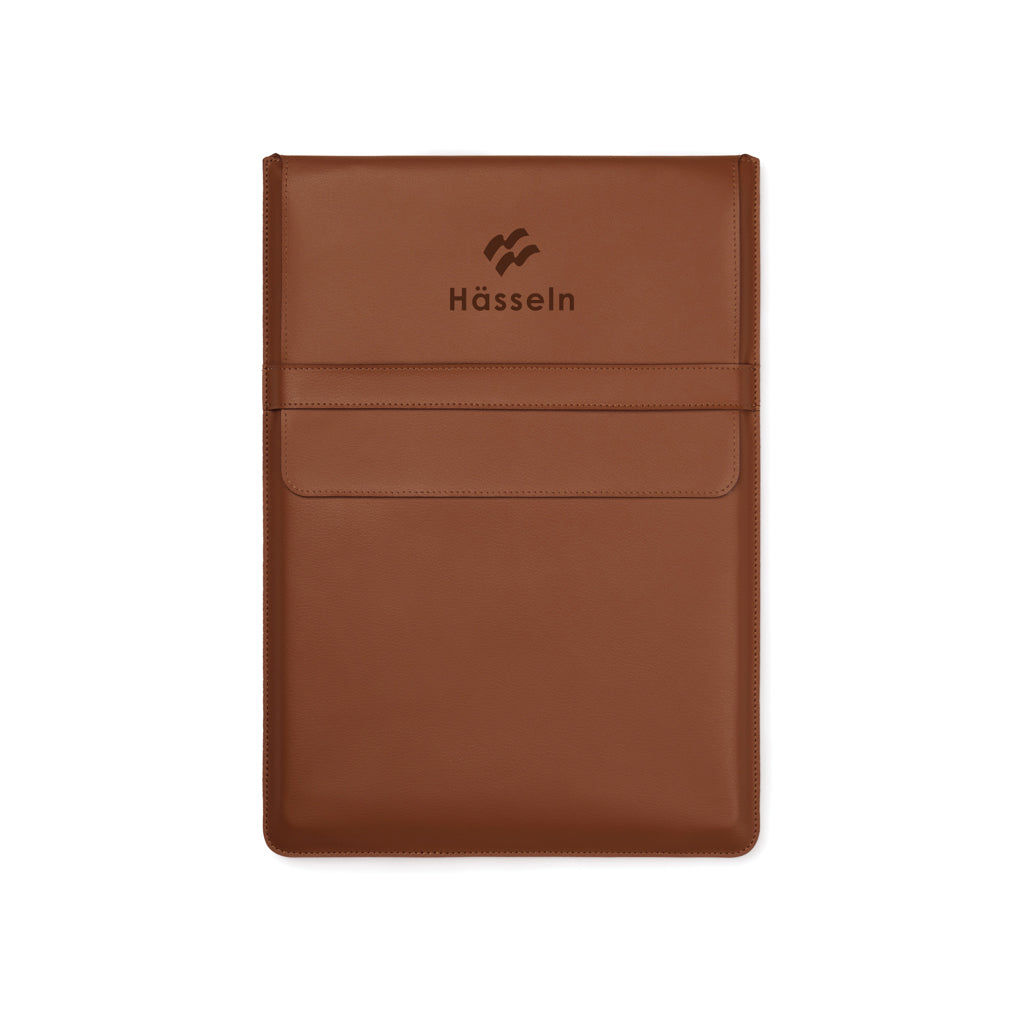 VINGA Timo PU RCS RPET 16' laptop sleeve - Brown