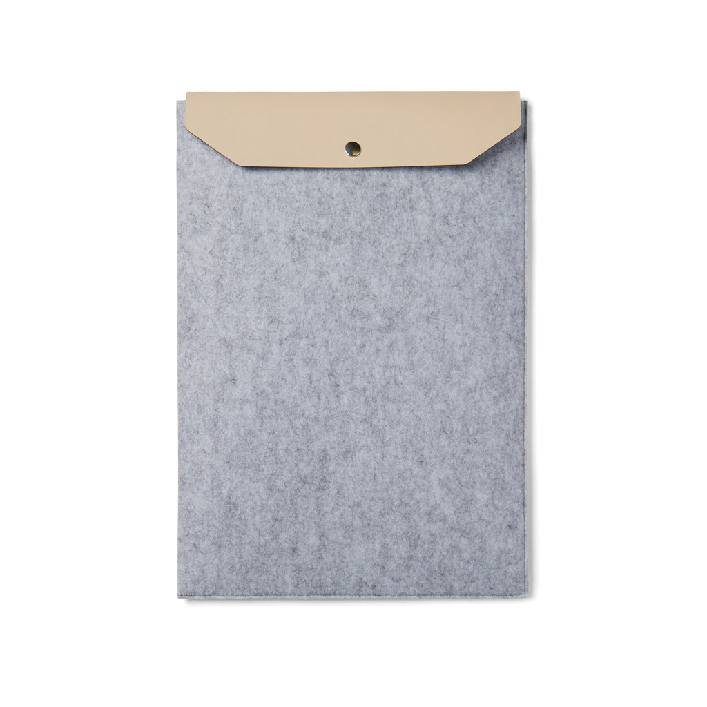 VINGA Albon GRS recycled felt 15' laptop sleeve - Grey