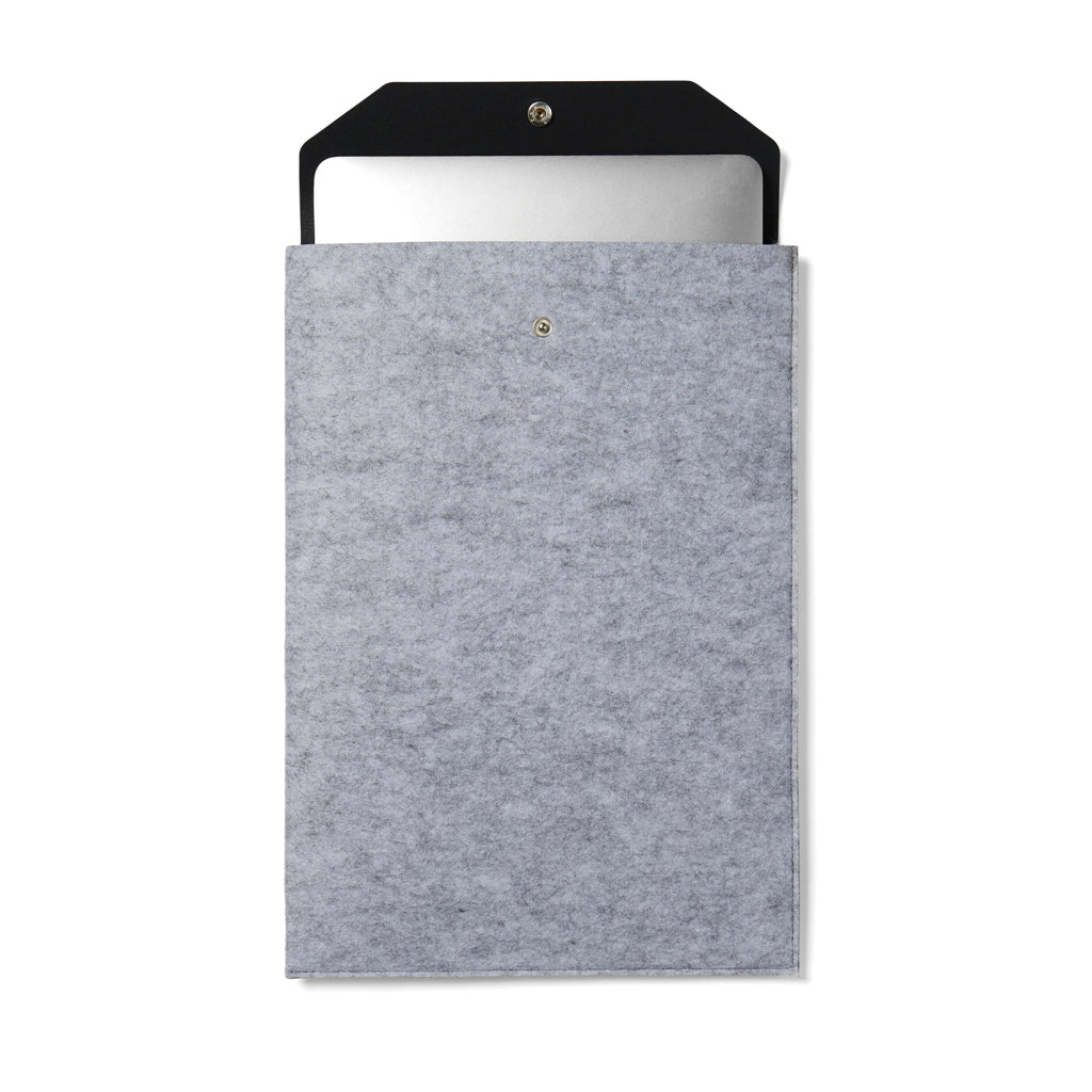 VINGA Albon GRS recycled felt 15' laptop sleeve - Grey