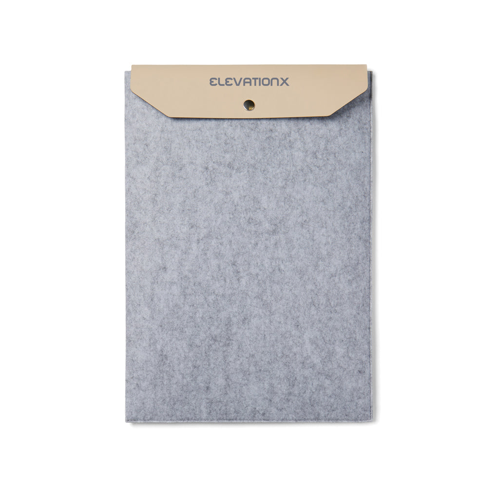 VINGA Albon GRS recycled felt 15' laptop sleeve - Grey