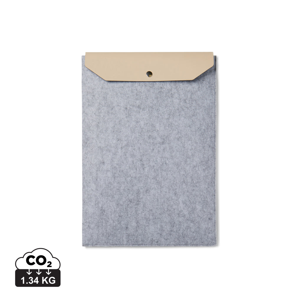 VINGA Albon GRS recycled felt 15' laptop sleeve - Grey