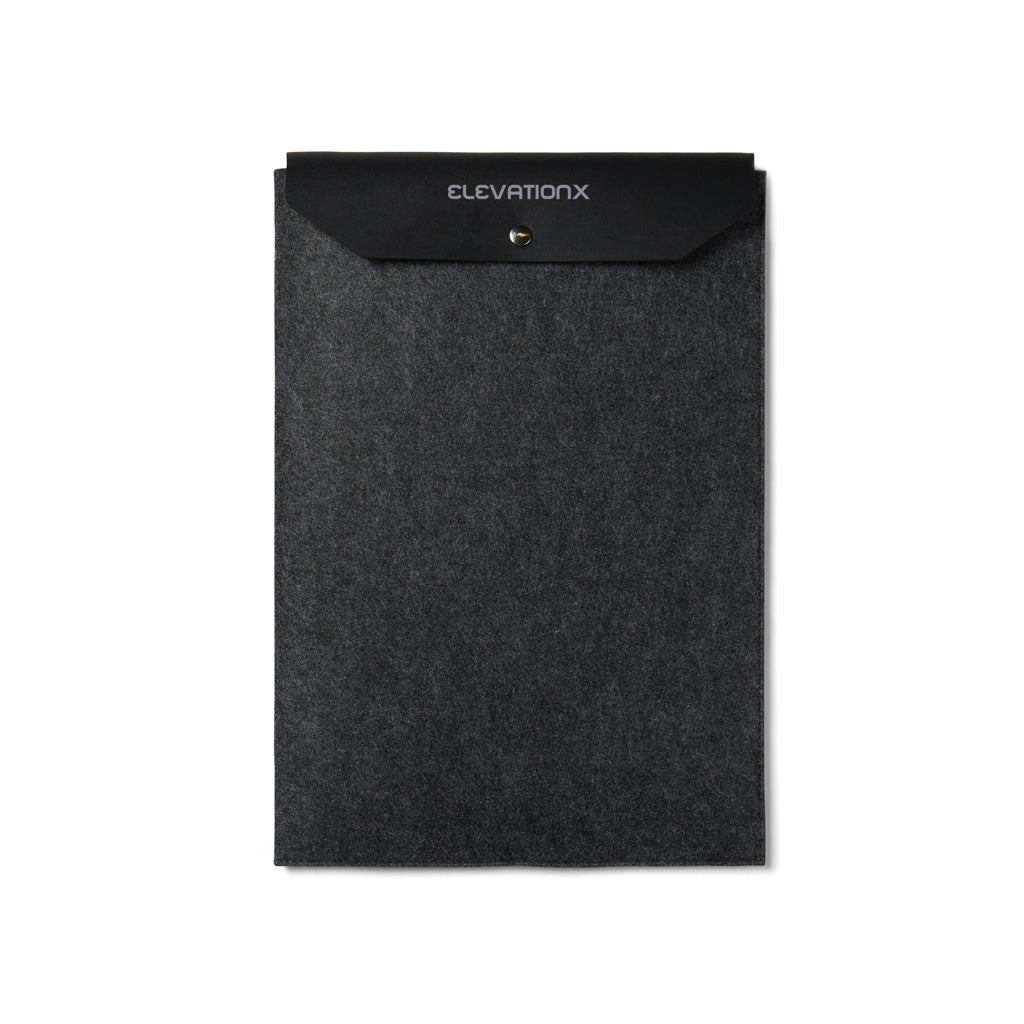 VINGA Albon GRS recycled felt 17' laptop sleeve - Black