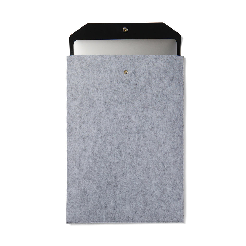 VINGA Albon GRS recycled felt 17' laptop sleeve - Grey