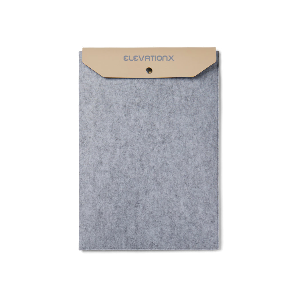 VINGA Albon GRS recycled felt 17' laptop sleeve - Grey
