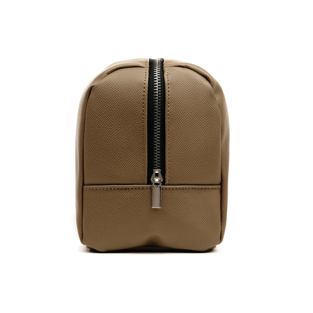 VINGA Bermond RCS recycled PU toiletry bag - Brown