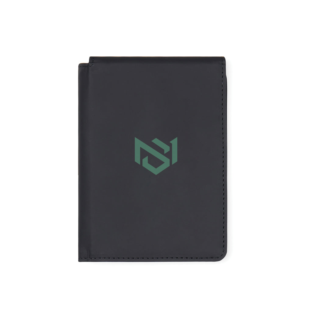 VINGA Baltimore RCS recycled polyester RFID passport cover - Black