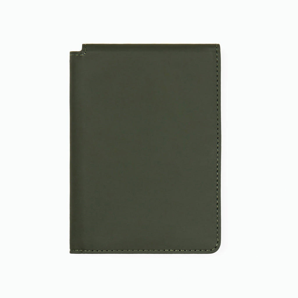 VINGA Baltimore RCS recycled polyester RFID passport cover - Green