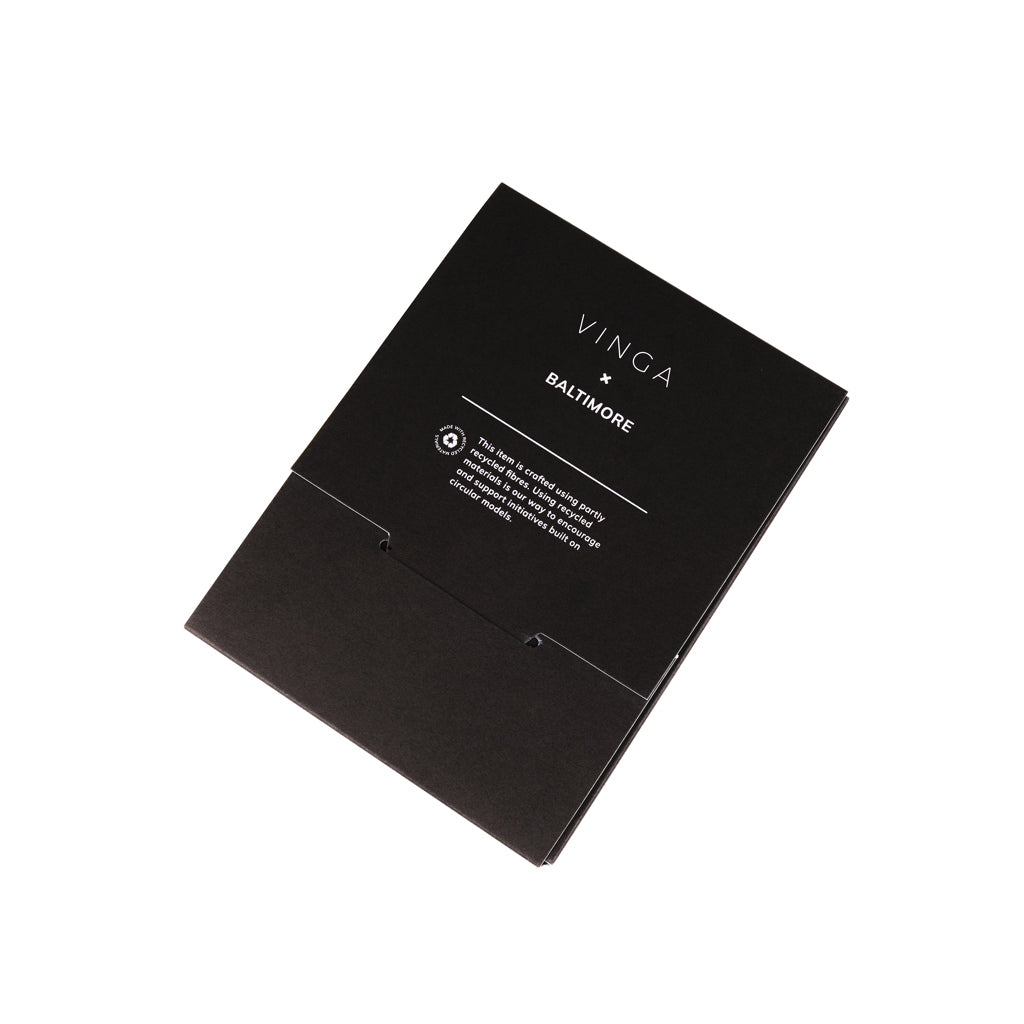 VINGA Baltimore RCS recycled polyester RFID passport cover - Greige