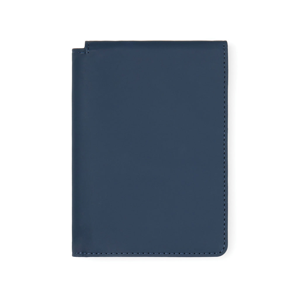 VINGA Baltimore RCS recycled polyester RFID passport cover - Navy
