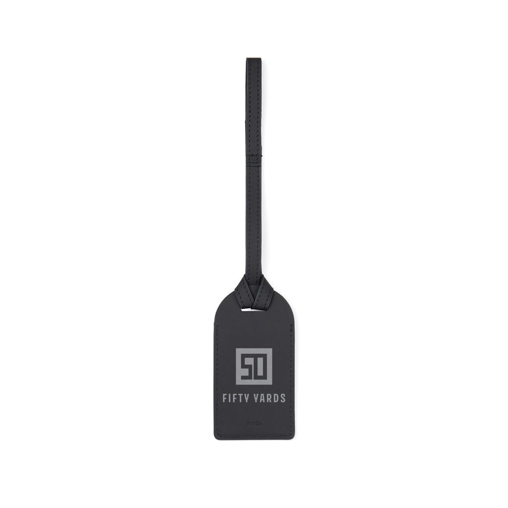 VINGA Baltimore RCS recycled polyester luggage tag - Black