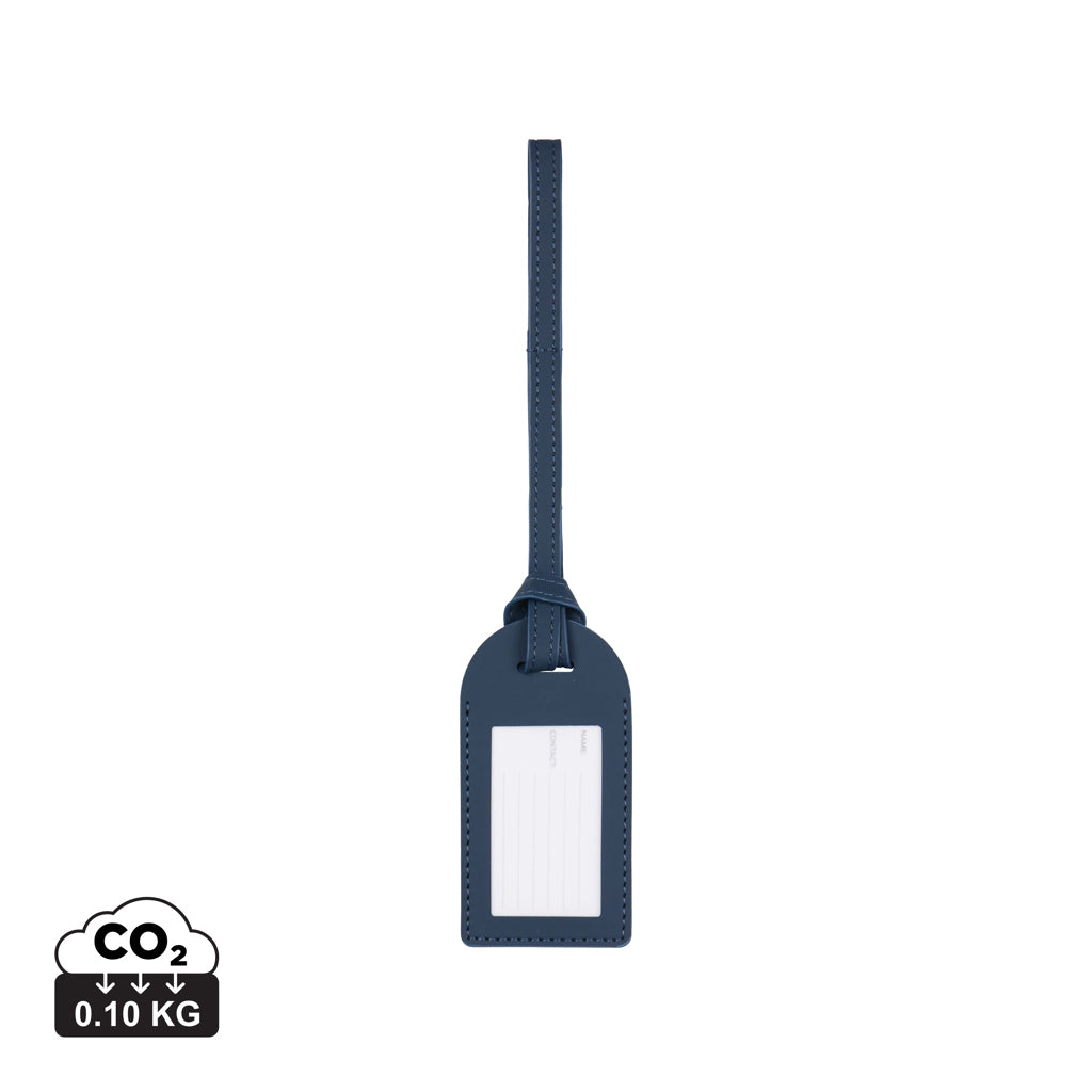 VINGA Baltimore RCS recycled polyester luggage tag - Navy
