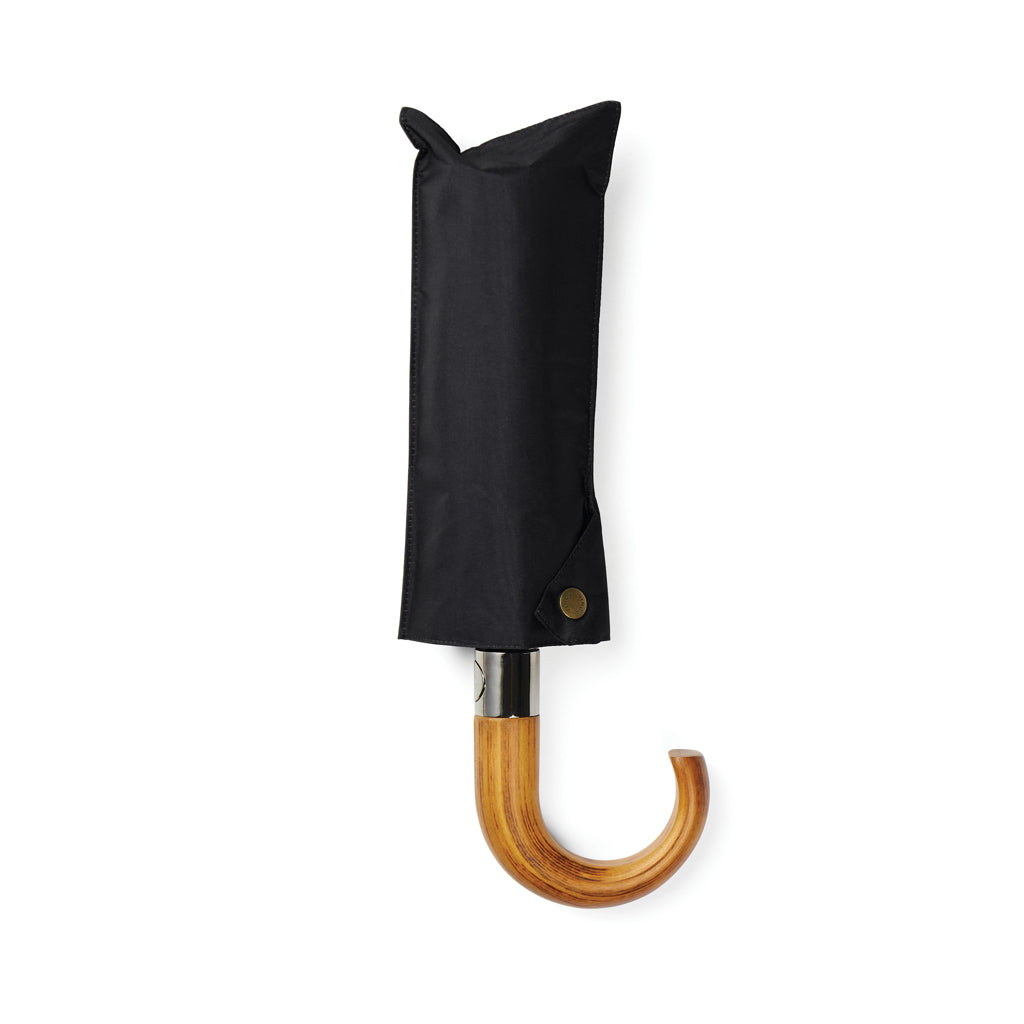 VINGA Bosler AWARE™ recycled pet 21' foldable umbrella - Black