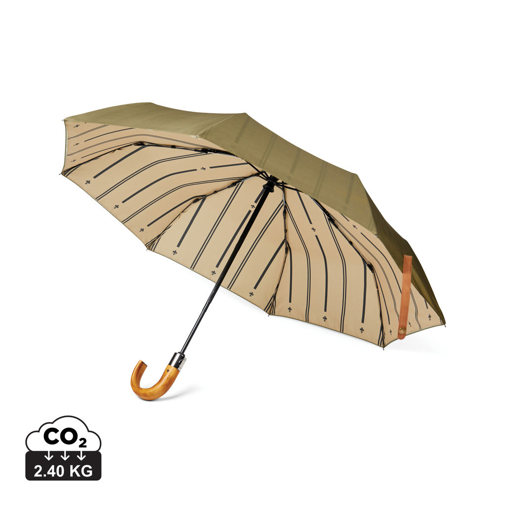 VINGA Bosler AWARE™ recycled pet 21' foldable umbrella - Green