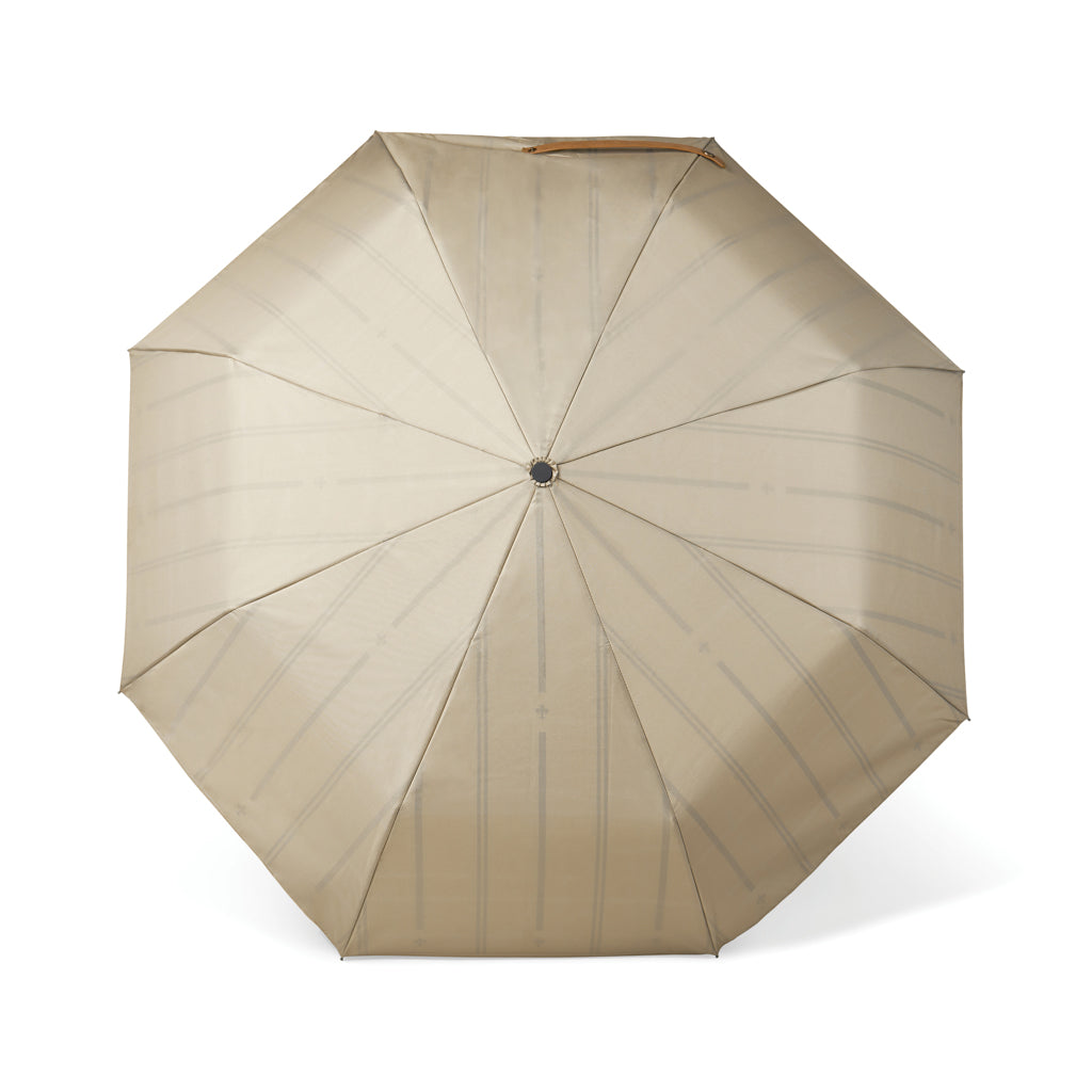 VINGA Bosler AWARE™ recycled pet 21' foldable umbrella - Beige