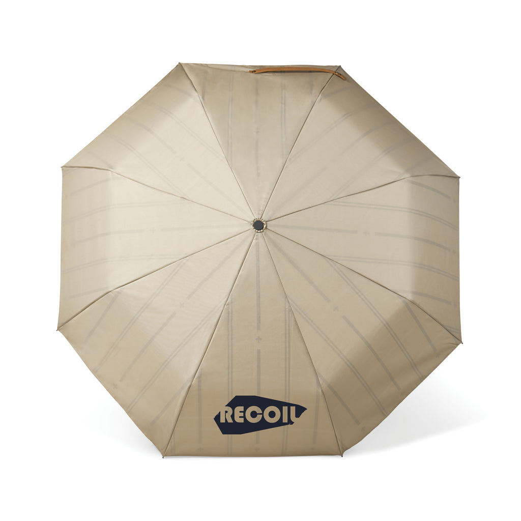 VINGA Bosler AWARE™ recycled pet 21' foldable umbrella - Beige