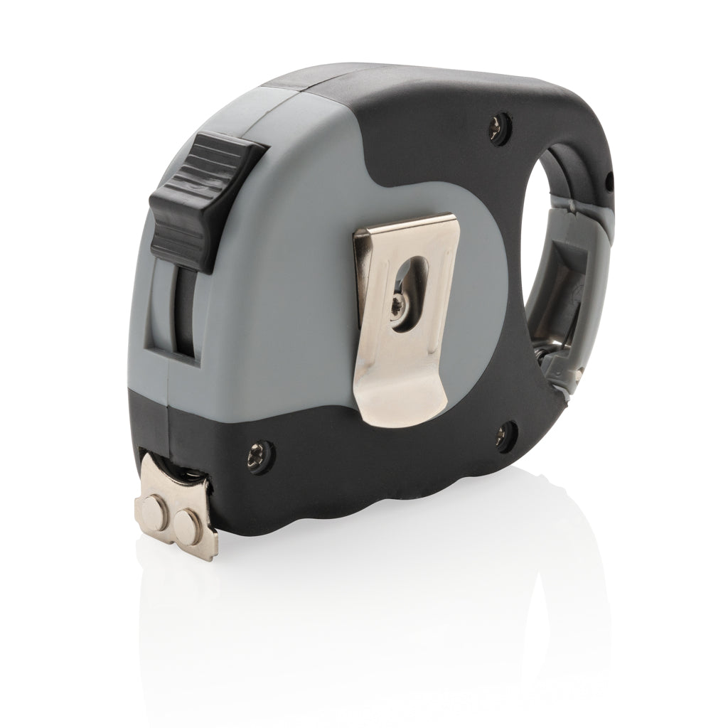 Measuring tape with carabiner - Grey
