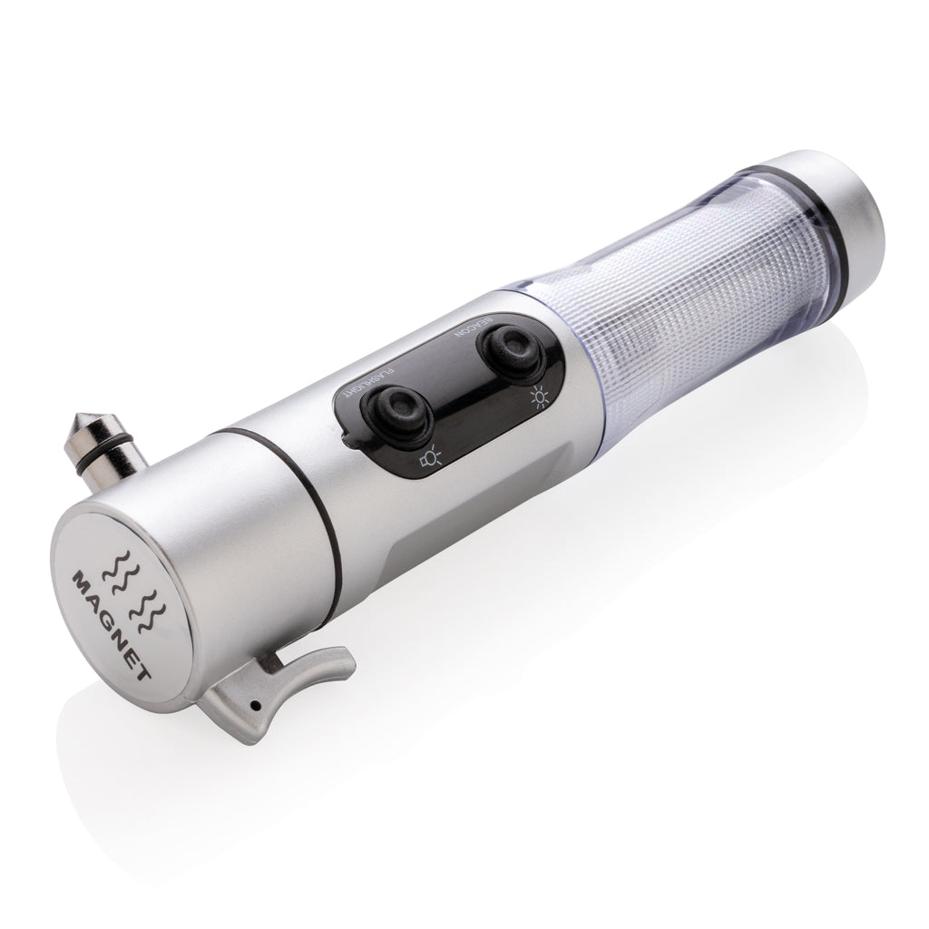 Emergency light with hammer - Silver