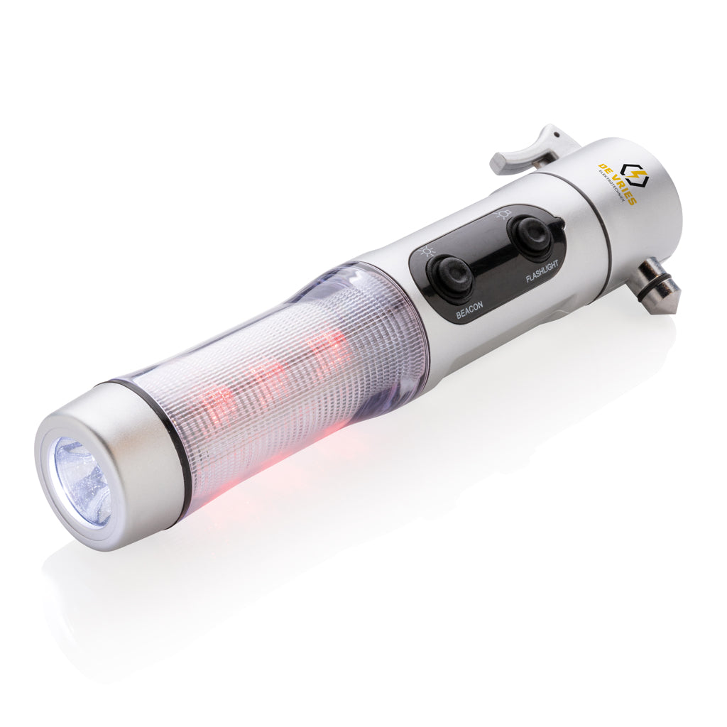 Emergency light with hammer - Silver