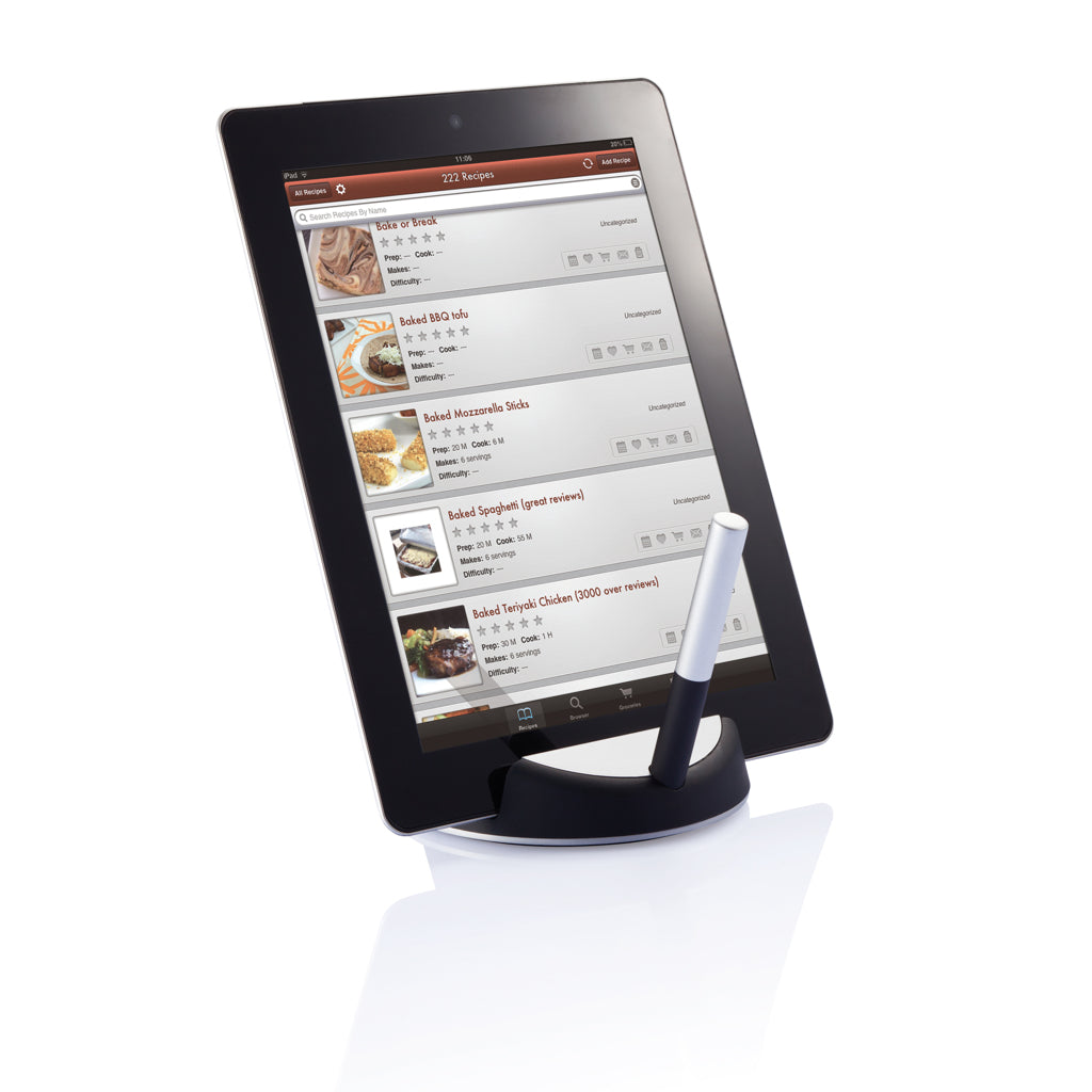 Chef tablet stand with touchpen - Black