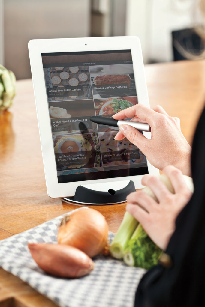 Chef tablet stand with touchpen - Black