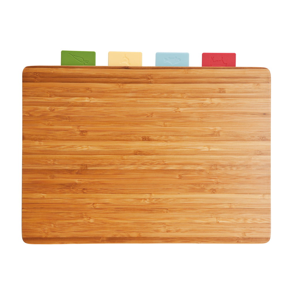 Cutting board with 4pcs hygienic boards - Brown