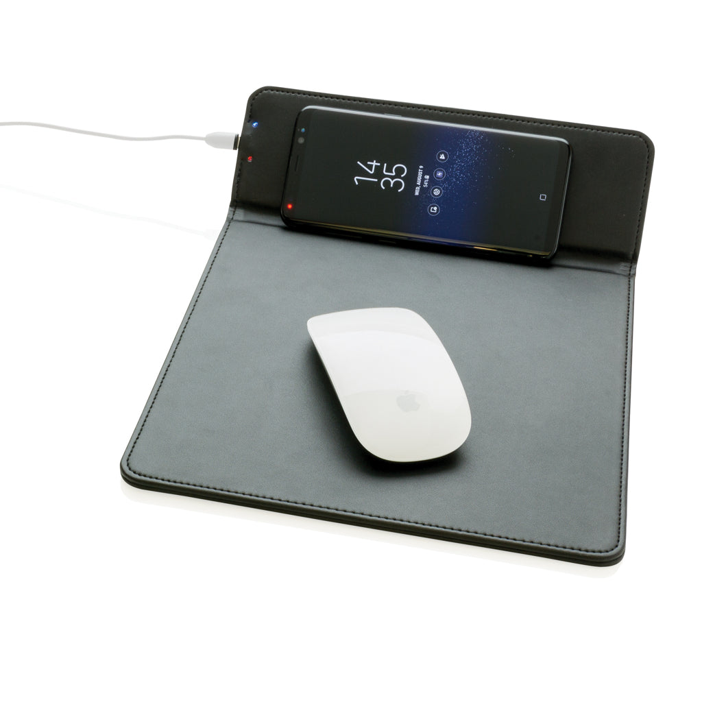 Mousepad with 5W wireless charging - Black