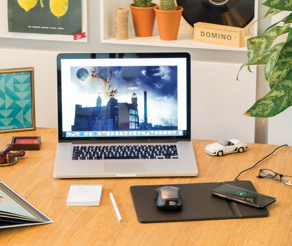 Mousepad with 5W wireless charging - Black