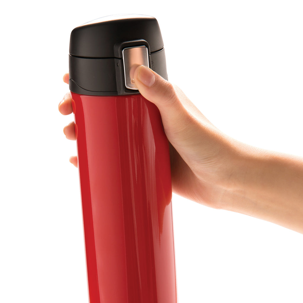Easy lock vacuum flask - Red