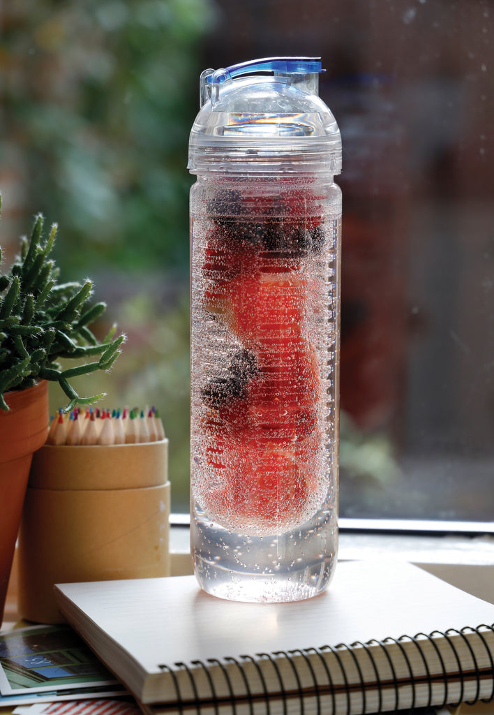 Water bottle with infuser - Blue