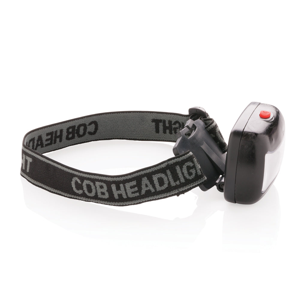 COB head torch - Black