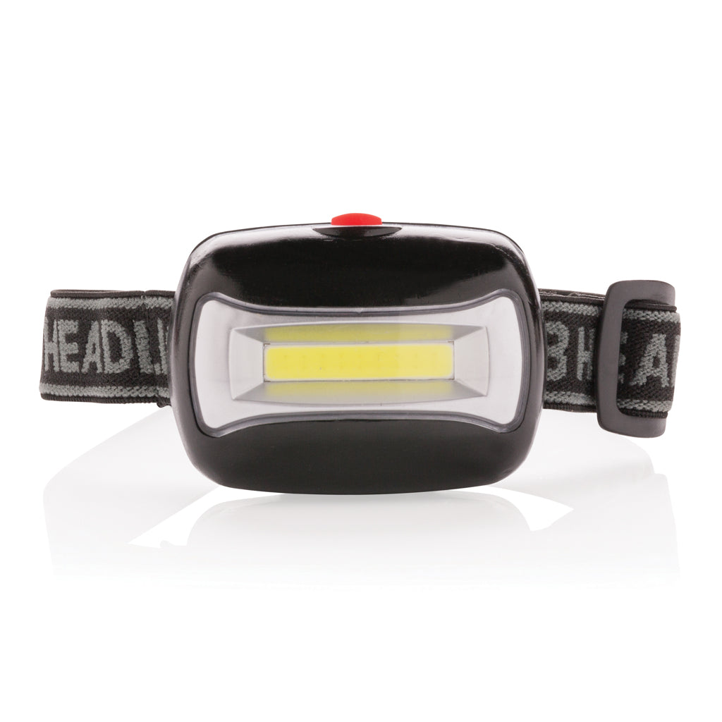 COB head torch - Black