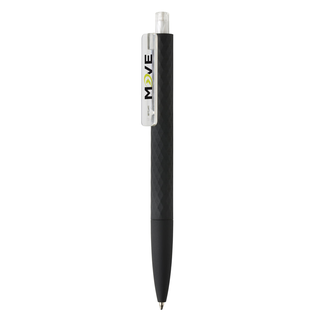 X3 RCS certified R-ABS black smooth touch pen - Transparent