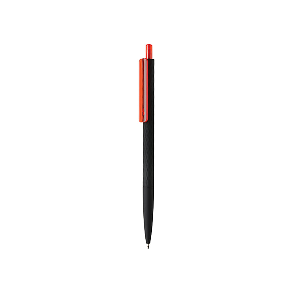 X3 RCS certified R-ABS black smooth touch pen - Red