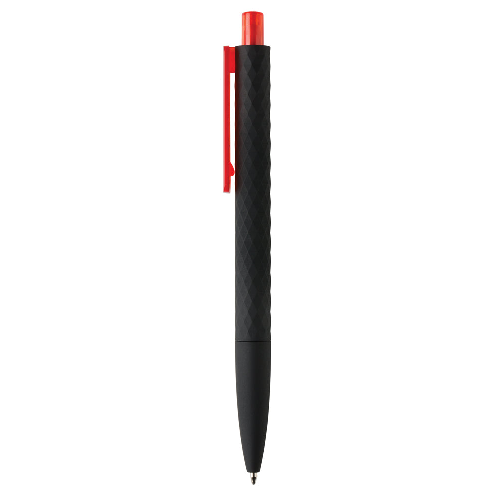 X3 RCS certified R-ABS black smooth touch pen - Red