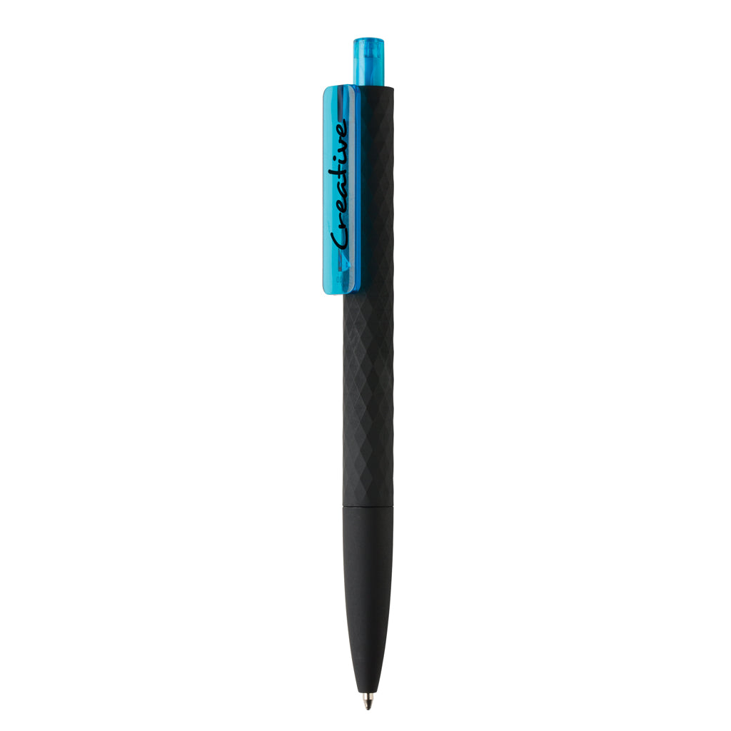 X3 RCS certified R-ABS black smooth touch pen - Light Blue