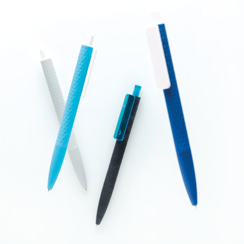 X3 RCS certified R-ABS black smooth touch pen - Light Blue
