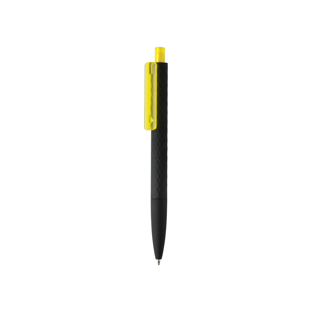 X3 RCS certified R-ABS black smooth touch pen - Yellow