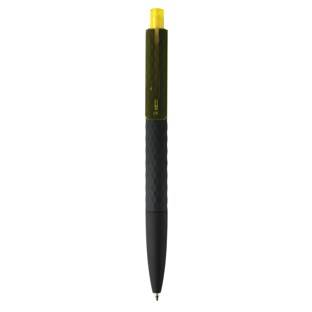 X3 RCS certified R-ABS black smooth touch pen - Yellow