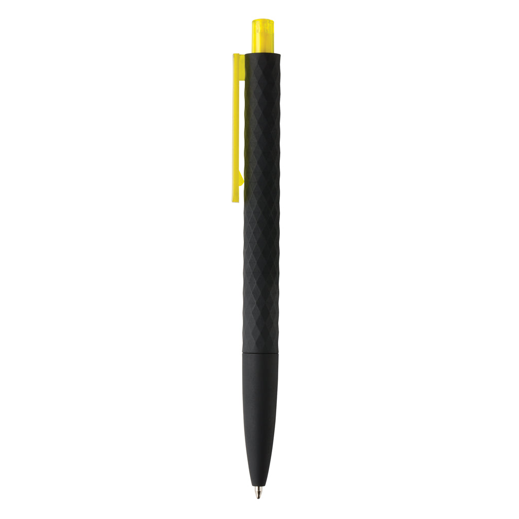 X3 RCS certified R-ABS black smooth touch pen - Yellow