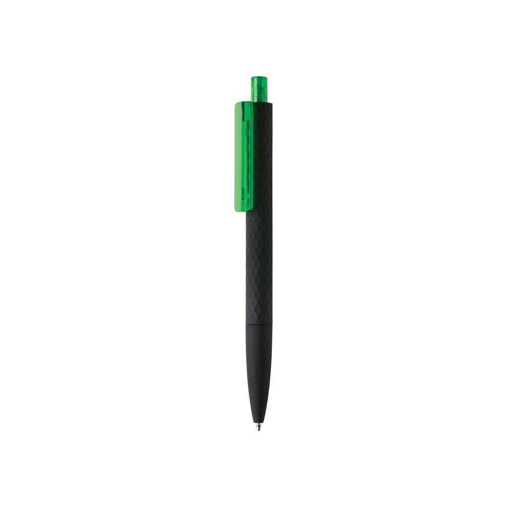 X3 RCS certified R-ABS black smooth touch pen - Green