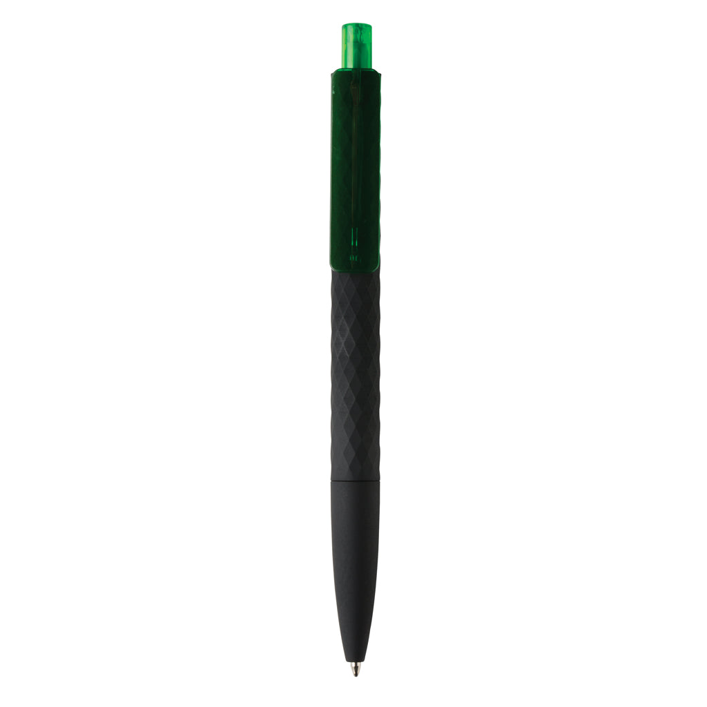 X3 RCS certified R-ABS black smooth touch pen - Green