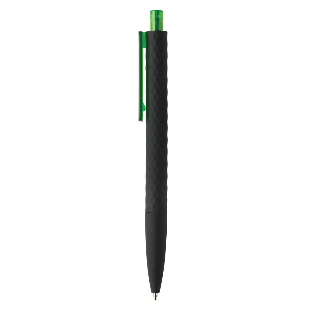 X3 RCS certified R-ABS black smooth touch pen - Green