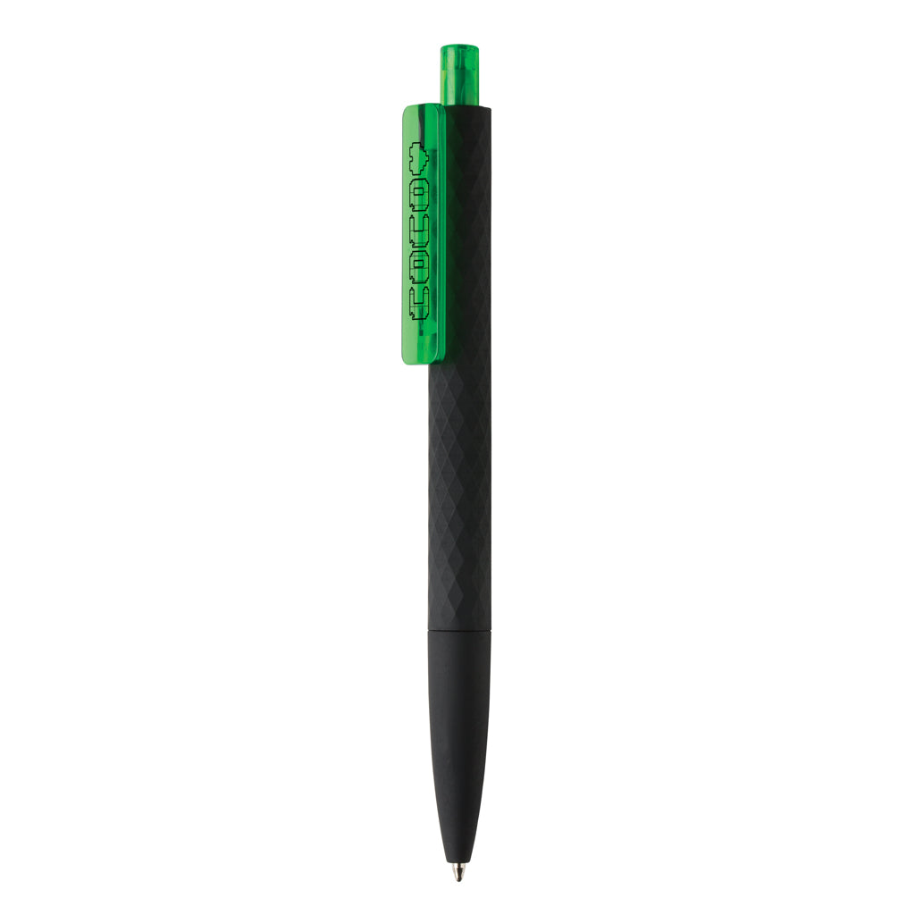 X3 RCS certified R-ABS black smooth touch pen - Green