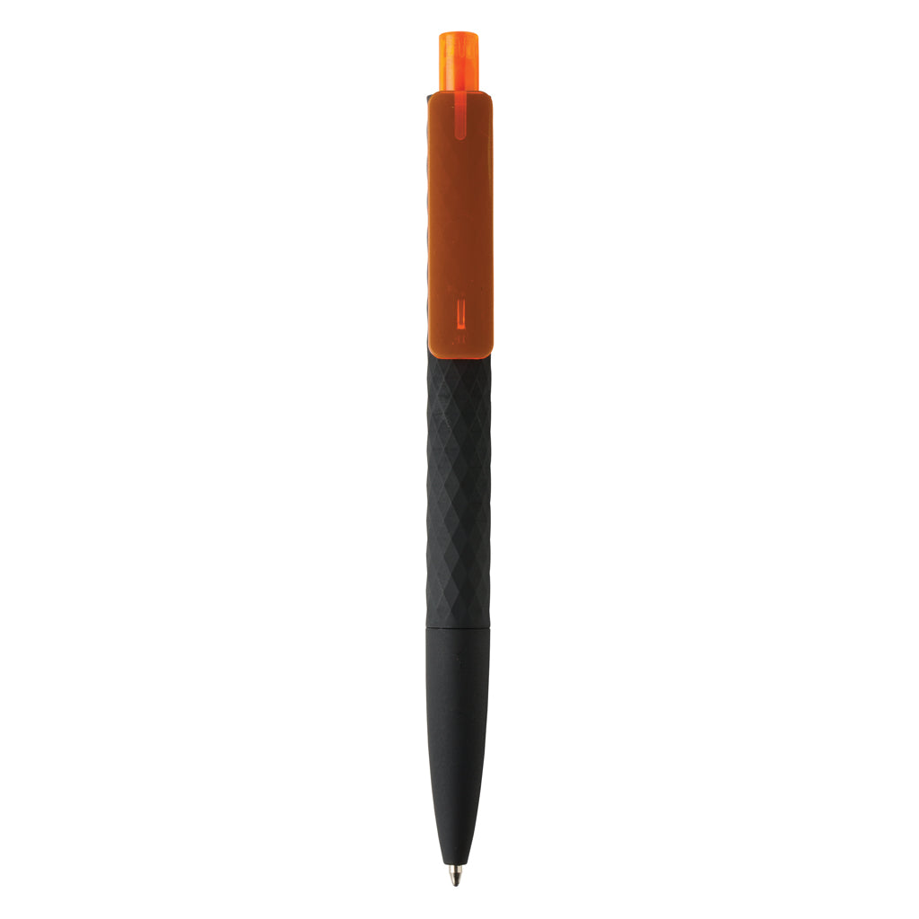 X3 RCS certified R-ABS black smooth touch pen - Orange