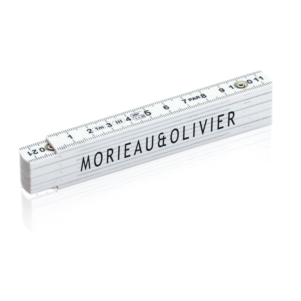 Fibreglass folding rule - White