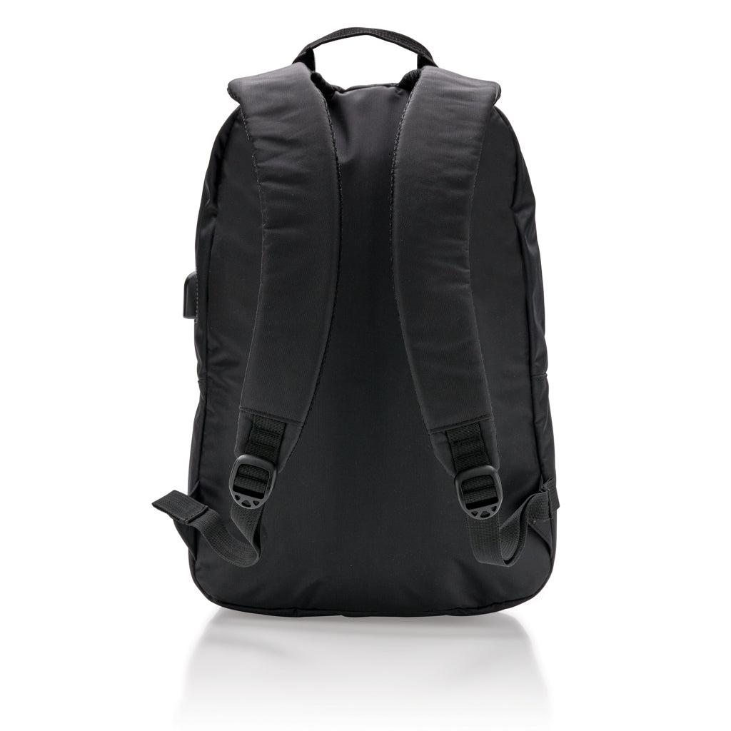 Power USB laptop backpack - Black