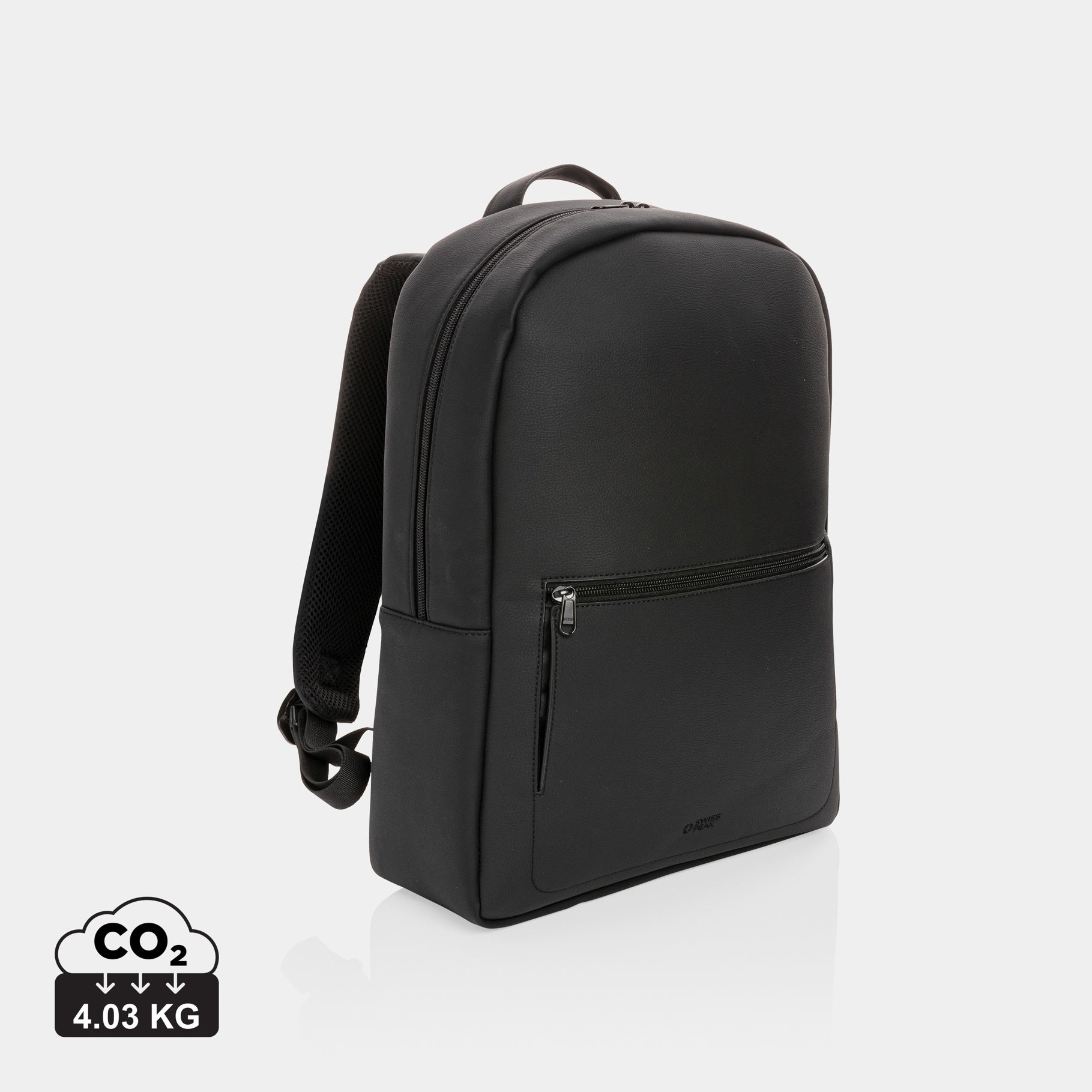 Swiss Peak deluxe PU laptop backpack PVC free