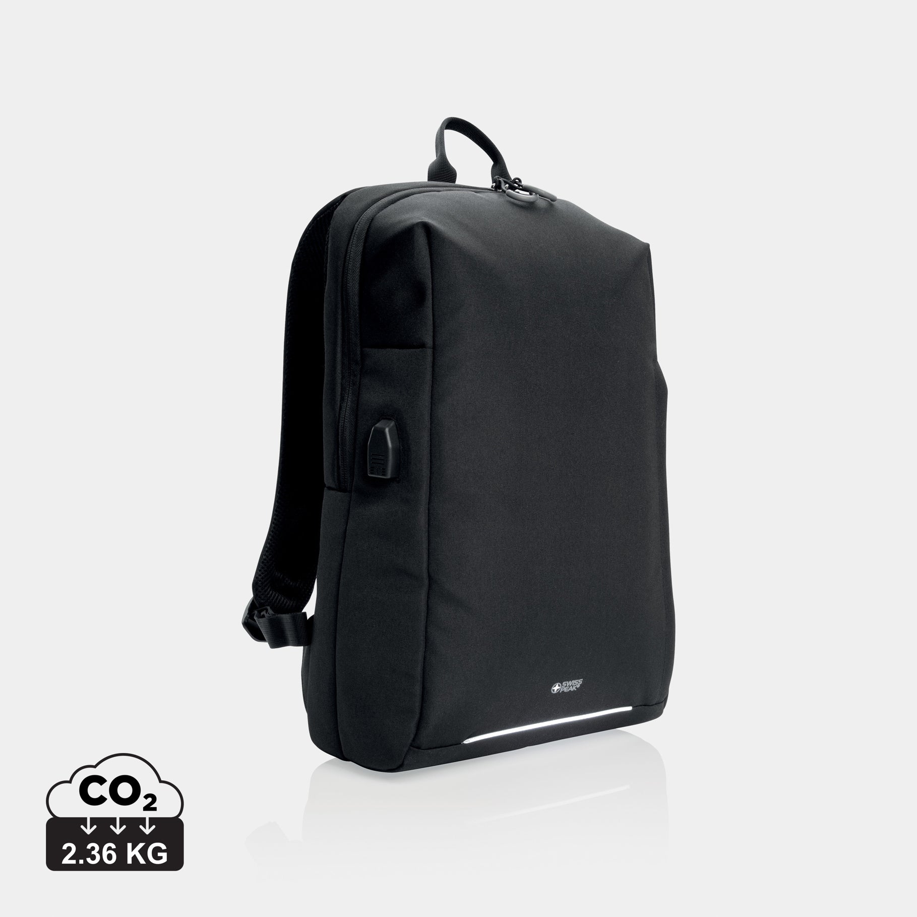 Swiss Peak AWARE™ RFID and USB A laptop backpack