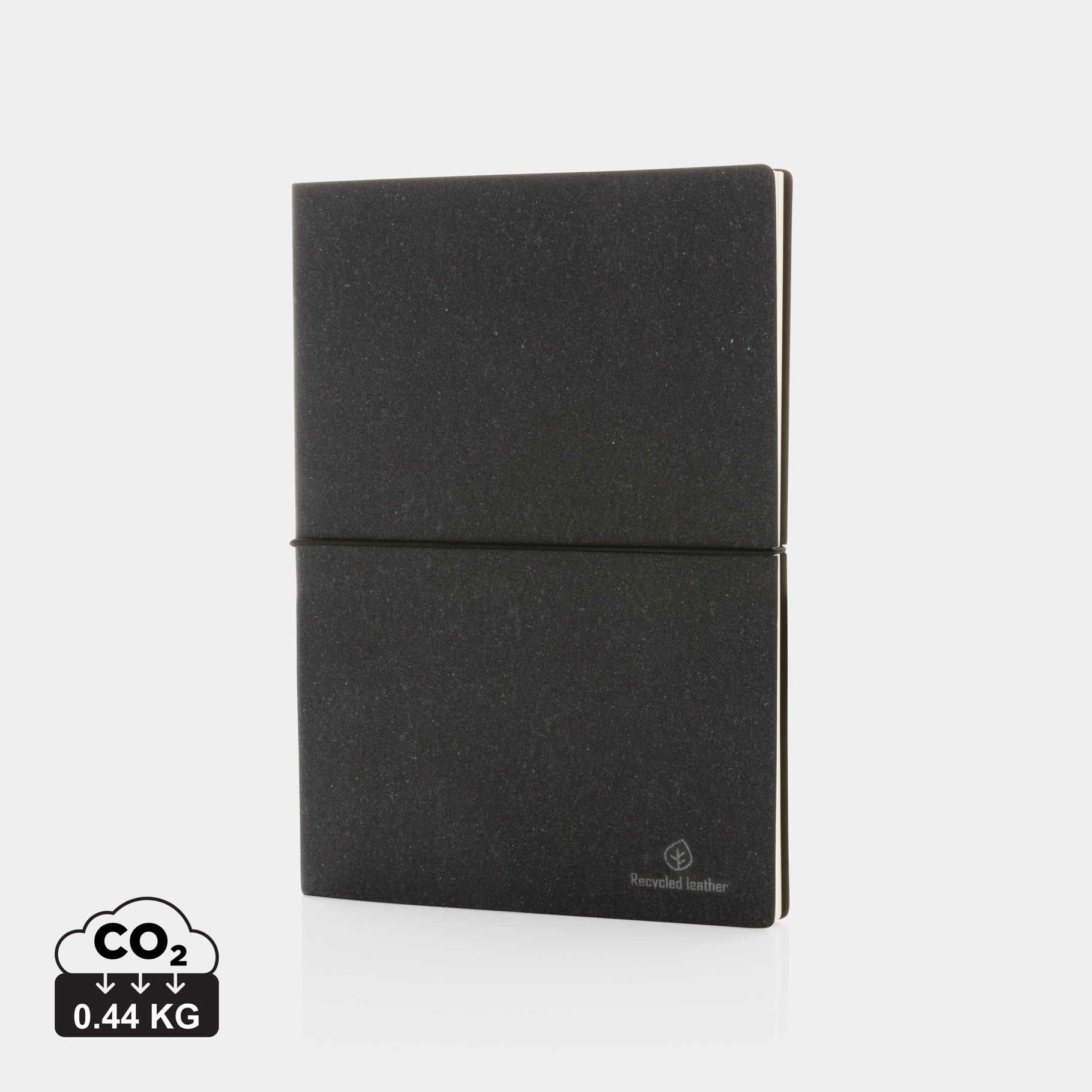 A5 recycled leather notebook