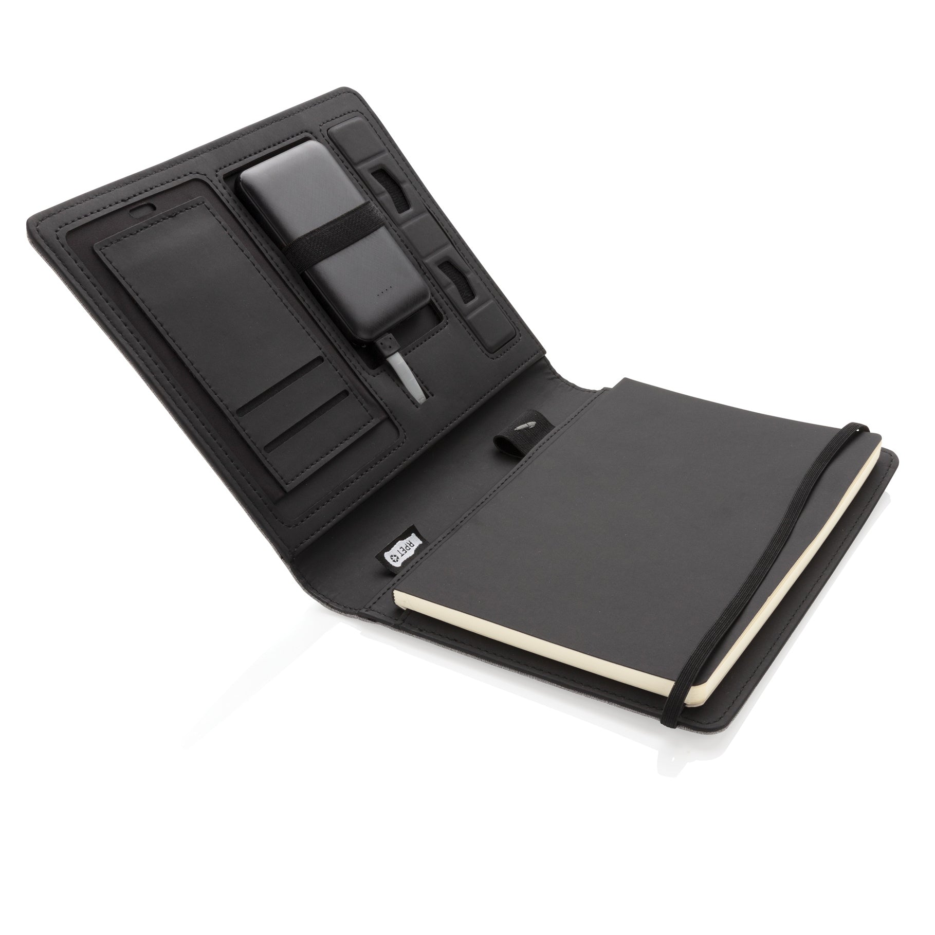 Air 5W wireless charging notebook with 5000mAh powerbank - Indigo
